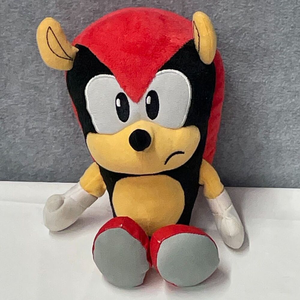 Sonic the Hedgehog Mighty the Armadillo Plush 9 Inch Character Plush Tag Removed